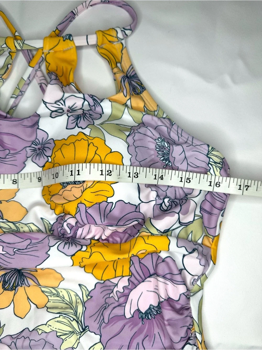 NWT Cupshe Pastel Floral One Piece Swimsuit Women Size Medium